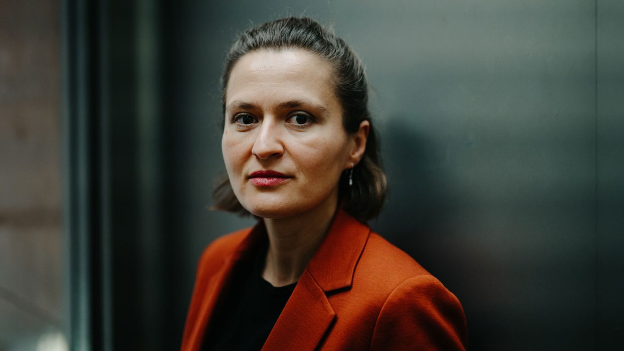 Besa Shahini in Berlin – die ehemalige albanische Bildungsministerin bezeichnet sich selbst als „policy geek“.